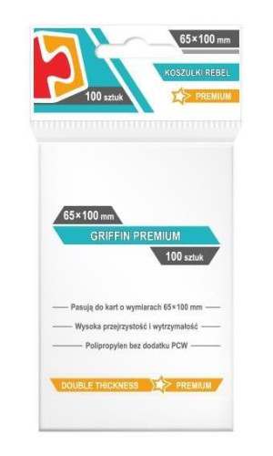 Koszulki Griffin Premium 65x100 (100szt) Rebel