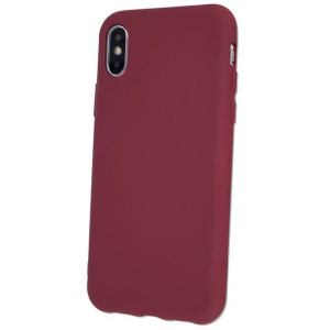 Etui HUAWEI P SMART 2019 Silicone case elastyczne silikonowe burgundowe