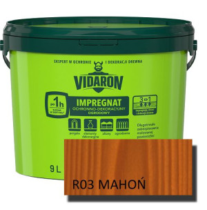 Vidaron Impregnat Ogrodowy 9l R03 Mahoń