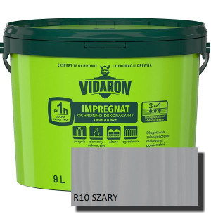 Vidaron Impregnat Ogrodowy 9l R10 Szary