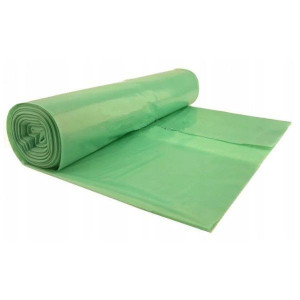 Worki na śmieci 35l A'50 grube LD zielone clean24