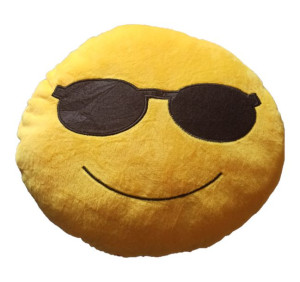 Poduszka Dekoracyjna Emotki Emoji - Okulary