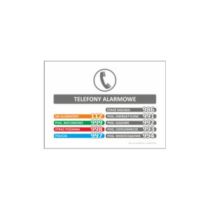IN025 Telefony alarmowe