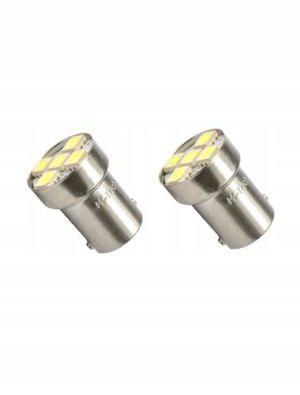Żarówka Ba15s G18 5xSMD5050 biała LED 2szt.