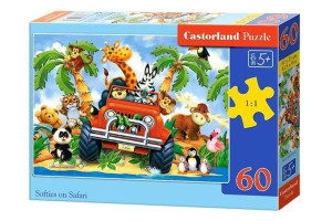 Puzzle 60 Softies On Safari Castor