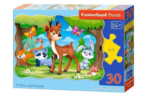 Puzzle 30 Jeleń I Przyjaciele Castor