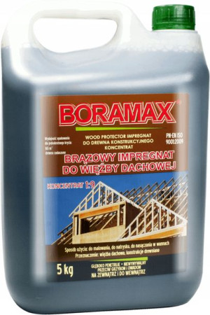 Impregnat Do Więźby Dachowej Brązowy 5kg Boramax