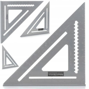 Kątownik Stolarski Ciesielski Aluminiowy Duży 12'