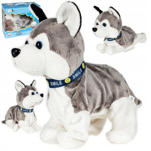 Pies Interaktywny Piesek Husky Reaguje Na Dotyk
