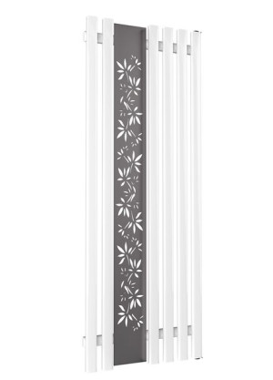 Grzejnik dekoracyjny FLOWER 160x60 BIAŁY POŁYSK