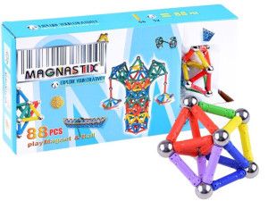 Klocki magnetyczne Magnastix 88 elementów ZA0581