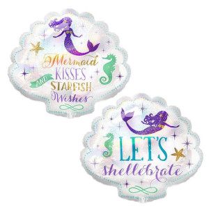 Balon Mermaid Kisses Starfish Wishes 66x72cm