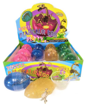 Jajo dinozaura masa plastyczna slime zestaw 12 sztuk