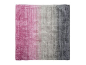 Dywan wiskozowych 200 x 200 cm różowo-szary ERCIS