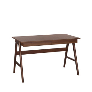 Biurko 120 x 70 cm ciemne drewno SHESLAY