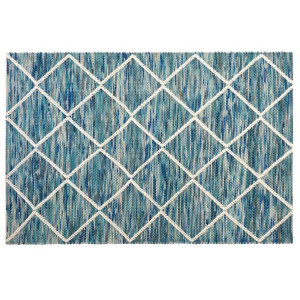 Dywan wełniany 160 x 230 cm niebieskie BELENLI