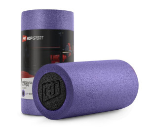 Wałek roller do masażu EPE 30cm fioletowo-czarny