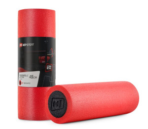 Wałek roller do masażu EPE 45cm czerwono-czarny