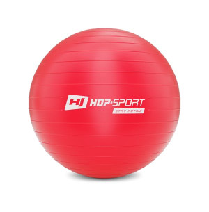 Piłka fitness 55cm z pompką - czerwona