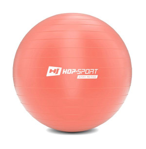 Piłka fitness 70cm z pompką - jasnoróżowa