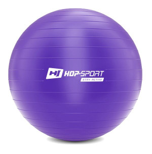 Piłka fitness 75cm z pompką - fioletowa