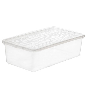Pojemnik Basic na obuwie męskie 9,5L  transparentny