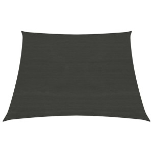 Żagiel przeciwsłoneczny, 160 g/m², antracytowy, 3/4x3 m, HDPE