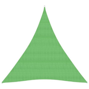Żagiel przeciwsłoneczny, 160 g/m², jasnozielony, 3x4x4 m, HDPE