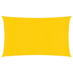 Żagiel przeciwsłoneczny, 160 g/m², żółty, 2x5 m, HDPE