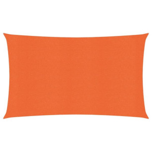 Żagiel przeciwsłoneczny, 160 g/m², pomarańczowy, 2x5 m, HDPE