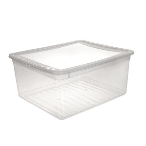 Pojemnik z pokrywą Basic 1,5L Plast Team 250mm 170 mm 74mm Transparentny  1