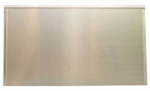 Blacha przed kominek, stal nierdzewna, 60x100 KW.