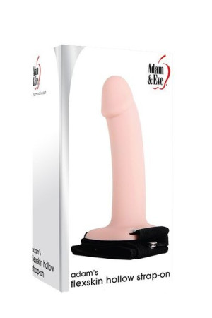 A&E ADAMS FLEXSKIN HOLLOW STRAP-ON realistyczny, Cielisty