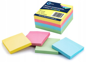 Karteczki samoprzylepne notes bloczek 76x76mm 400k