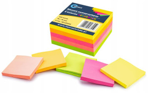 Karteczki samoprzylepne notes bloczek 76x76mm 400k