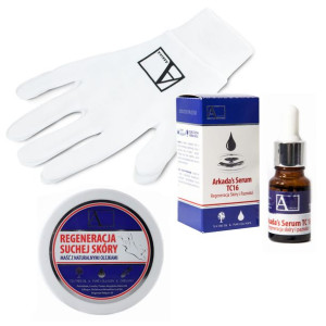 Kolagenowe serum Arkada TC16 + Maść do dłoni i stóp + GRATIS rękawiczki