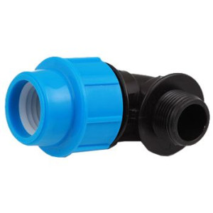 KOLANO 90st GZ 63 mm x 2" do rur PE PN20