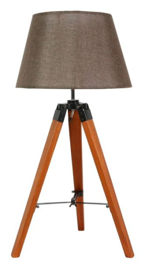 Lugano Lampka Gabinetowa 1x60w E27 Brązowy + Abażur O Tym Samym Indeksie