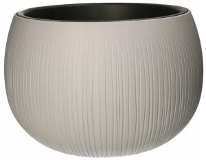 Doniczka 480x300mm Imitacja Betonu Żłobienia+wkład