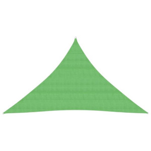 Żagiel przeciwsłoneczny, 160 g/m², jasnozielony, 5x5x6 m, HDPE
