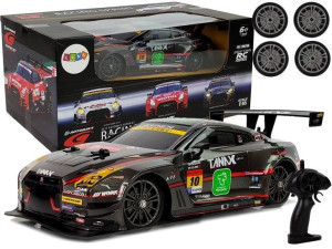 Auto Wyścigowe Drift Zdalnie Sterowane Czarny  Nissan GT-R Nismo GT3  1:16