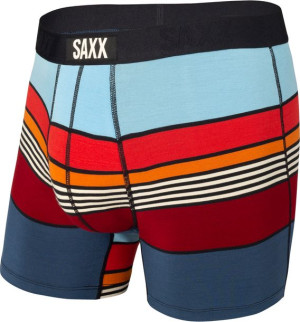Bokserki męskie szybkoschnące SAXX VIBE Boxer Brief Pasy - Kolorowe M