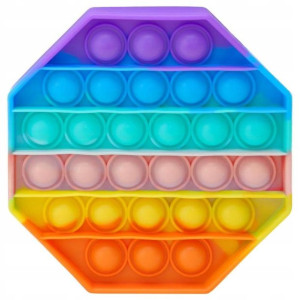 Zabawka Sensoryczna Push It Bubble Ośmiokąt Tęcza