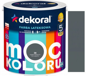 Dekoral Farba Akrylit W Ciemny Popielaty 2.5l