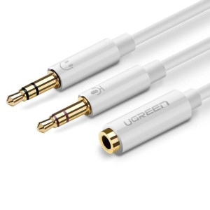 Rozdzielacz audio słuchawki mikrofon do minijack