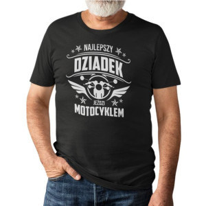 Najlepszy dziadek jeździ motocyklem koszulka prezent dla dziadka