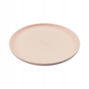 Talerz silikonowy kindaj basic - cream pink