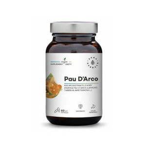AURA HERBALS Pau D'Arco ekstrakt z kory - 500mg - 60caps.