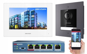 Wideodomofon Domofon Zestaw Video Hikvision Stacja