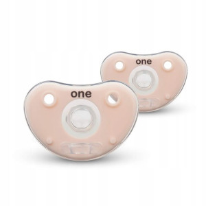 Smoczki uspokajające KINDAJ ONE CALMNESS cream pink